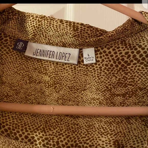 Designer JENNIFER LOPEZ Silk Top - Picture 1 of 2